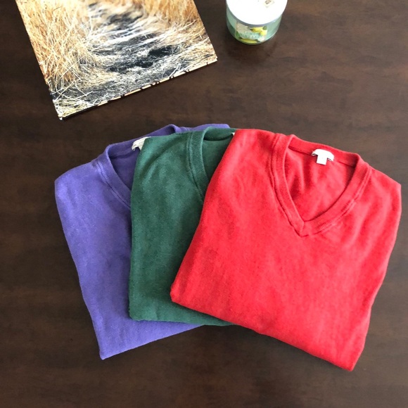 GAP Other - Men’s GAP V-Neck Cotton Cashmere Sweaters x3